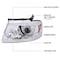 Spec-D Tuning HEADLIGHTS WITH LED BAR CLEAR LENS MATTE BLACK HOUSING, 2PK 2LHP-F15004-G3-GO - alternate 9